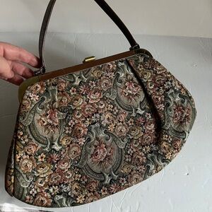 Melbourne Bags Tapestry Handbag 9x14” Vintage 1960